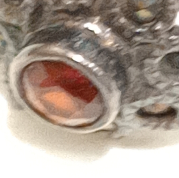 Sterling Silver Garnet Ring Antique - Picture 8 of 16